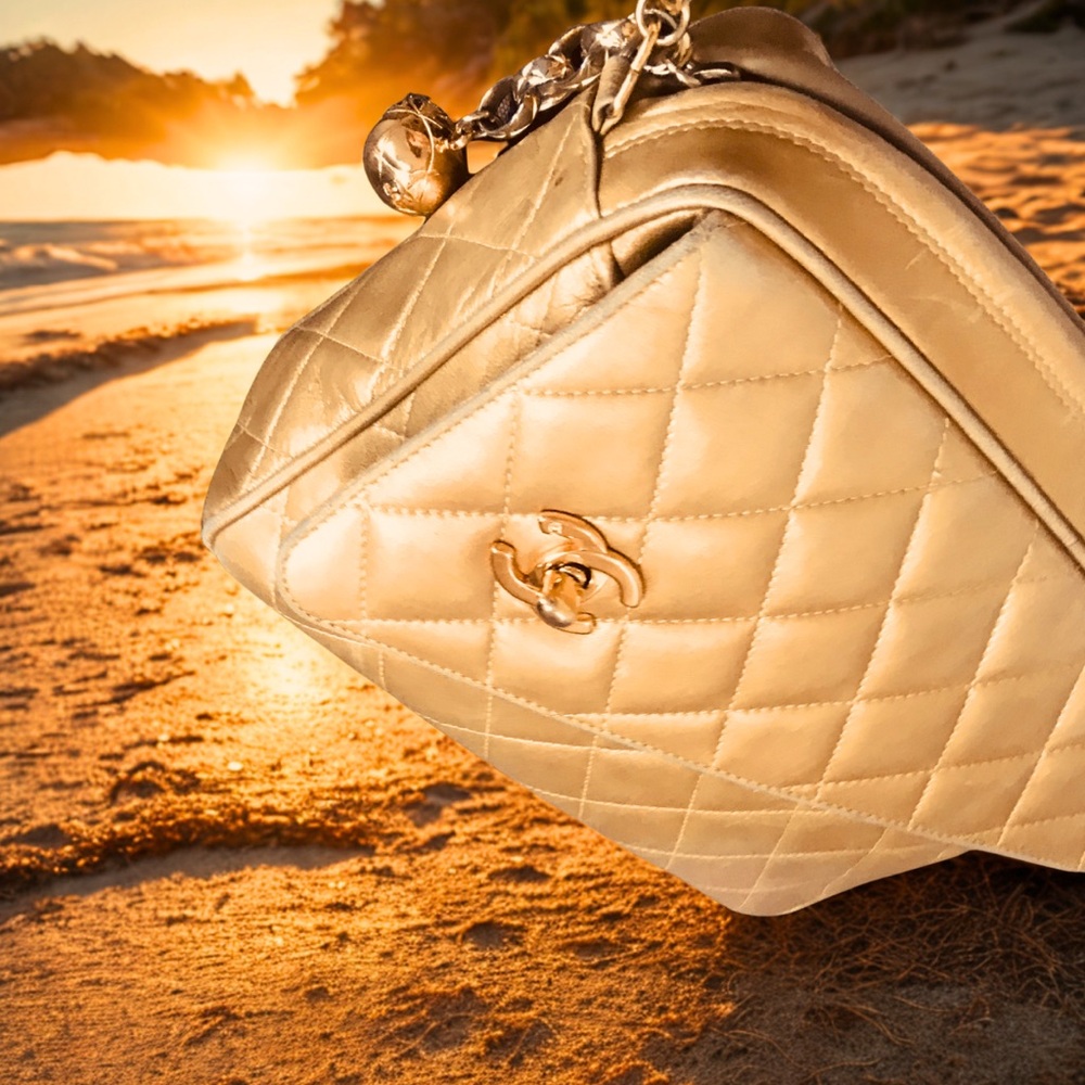 Authentic Gold Chanel bag